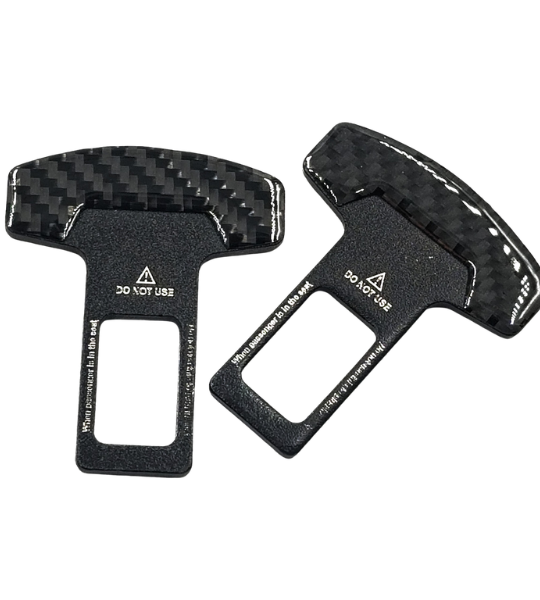 CARBON FIBER SEATBELT CLIP (1 PIECE)